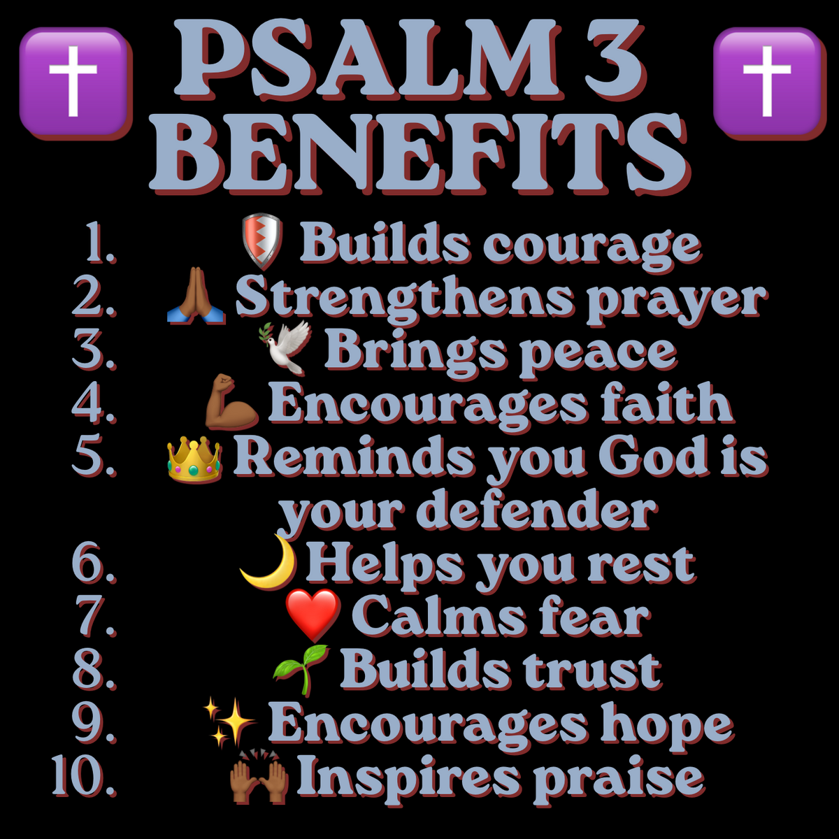 10 Benefits of Psalm 3